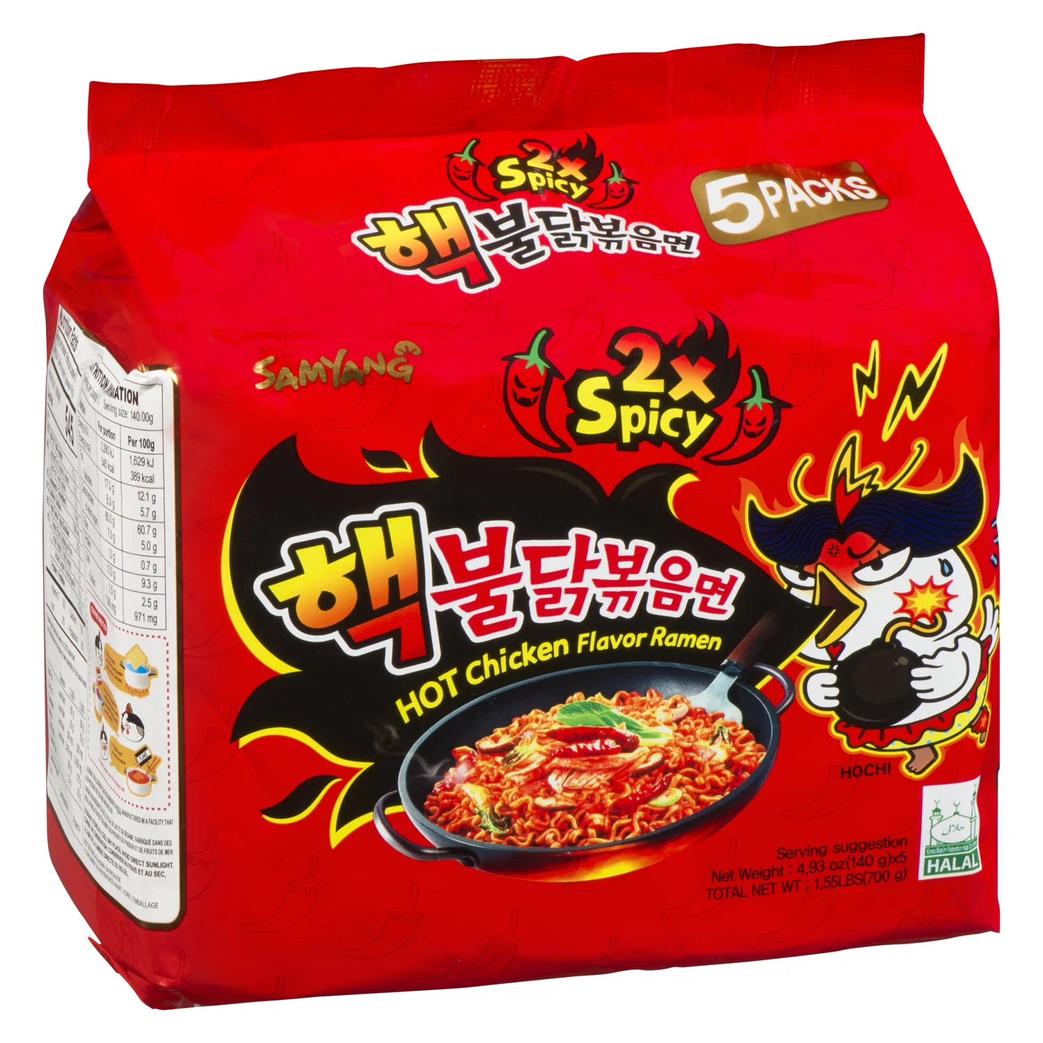 Samyang Buldak 2x Spicy hot chicken ramen pack