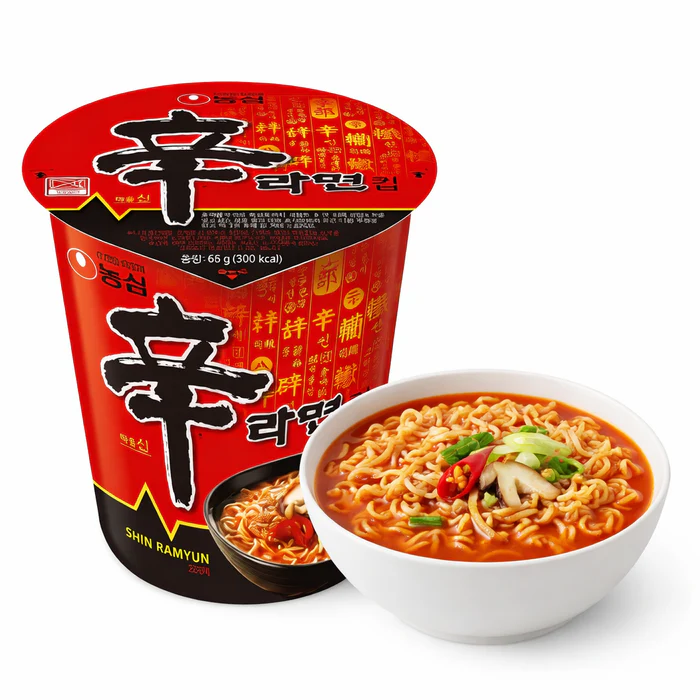 Nongshim Shin Cup noodle soup